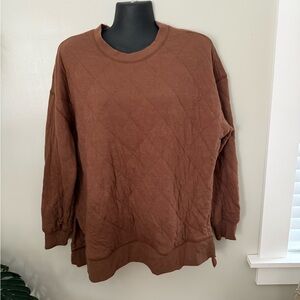 Old Navy Brown Quilted Top